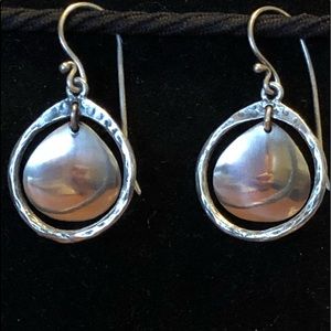 Silver dangle earrings